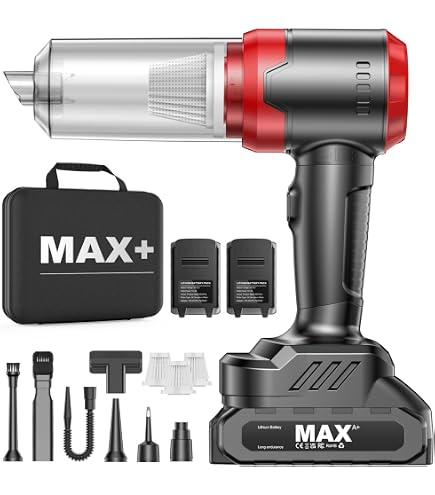 Mini Aspirateur Souffleur Diablow 21V - Puissant 18KPA, 2 Batteries, Pour Voiture, Maison, Bureau - 7