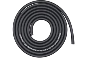 AZIEMARS 5mm (3/16") ID Fuel Line Hose 3M (10 Feet) Gas Tube for Generac Small Engines Mini Bike ATV Generator