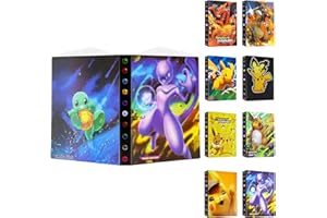 THINGEHOY Karten Sammelalbum, Bindemittel Kompatibles Karten, Album Heft für Karten, Sammelalbum Klein, Sammelkarten Album 30 Seiten 240 Karten Kapazität