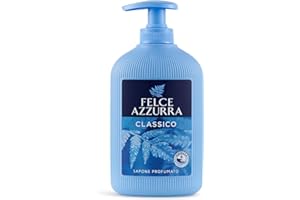 Felce Azzurra - Sapone Liquido Mani e Viso Classico Profumato, Igienizza e Idrata, Sapone Mani e Detergente Viso Gel per Igiene Quotidiana, Delicato sulla Pelle e Dermatologicamente Testato, 300 ml