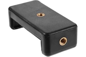 Vosarea Smartphone Clip Double Hole Mobile Phone Clip Tripod Stretching Clip Mobile Phone Holder Adapter (Black)