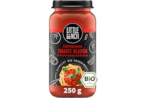 ‎LITTLE LUNCH Little Lunch Lieblingssauce | Bio Tomatensauce Klassik | 250g | Tomatensauce | Vegan | 100% Bio-Qualität | Ohne zugesetzten Zucker | Glutenfrei | Keine künstlichen Zusätze | Keine Geschmacksverstärker