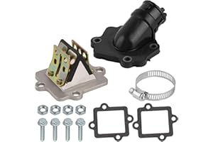 LIANGREN Membrane Block with Intake Manifold and Gaskets Set for Yamaha Aerox Jog 50 Aprilia Gulliver SR50 Scooter CPI MBK Nitro Sachs Polaris Sportsman Scrambler Predator