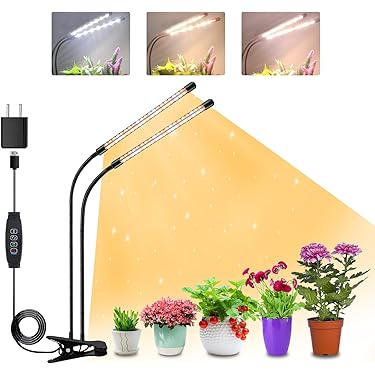2 stuks plantenlampen, 270 leds, full spectrum, led-groeilamp met
