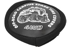 VGEBY RC Ersatzreifenabdeckung, staubdichtes PU-Leder RC Crawler Car Ersatzreifenabdeckung im Maßstab 1:10 RC-Karosserieteile Staubdichte Abdeckung Stimmungsdekoration für 1/10 RC Car(B)