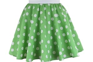 BRIGITTA Girls Rock n Roll Polka Dot Skirt 50's / 60's Style Fancy Dress