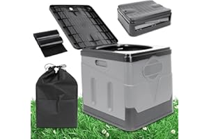 Jirmerp Inodoro de camping, plegable, portátil, separador, para coche, multifunción, para camping, atascos de tráfico, pesca