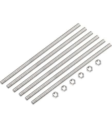 QUARKZMAN Gewindestangen M5 X 160mm - 3 Stück Edelstahl 304 Für Möbel & Maschinen