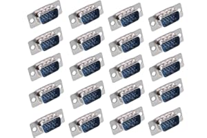 Oiyagai 20 Pezzi Connettore DB15 VGA Maschio 3 File 15 Pin Tipo di Saldatura D-SUB Adattatore di Ricambio