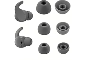 Adhiper Ersatz-Ohrstöpsel für Beats Fit Pro & Studio Buds & Studio Buds + Kopfhörer – 3 Paar, S/M/L Weiche Silikon-Ohrtips, Geräuschreduzierend & Sicherer, Bequemer Sitz (Salbeigrau)