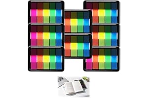 BVSRCP 800 Stück Haftnotizen Transparent, Klein Haften Klebezettel, Haftstreifen Haftmarker Film Textstreifen Klebezettel Klebemarkierungen Kleine Marker Tabs Beschreibbare Etiketten Für Seitenmarkierung