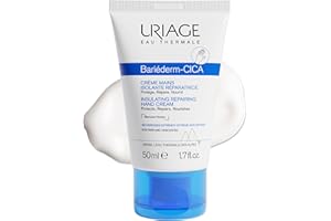 Uriage Bariederm-Cica Crème Mains - Glycérine & Miel de Manuka - Mains Extra-Sèches, Gercées, Crevassées - Apaise, Répare & Nourrit - Absorption Rapide - Résistant à l'Eau - Sans Parfum - 50ml