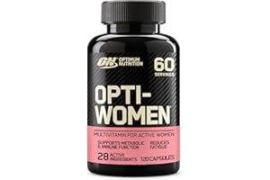Opti-Women Multi-Vitamin Optimum Nutrition – suplement dla kobiet, zawiera witaminy i minerały, bez dodatków smakowych, 60 porcji, 120 kapsułek
