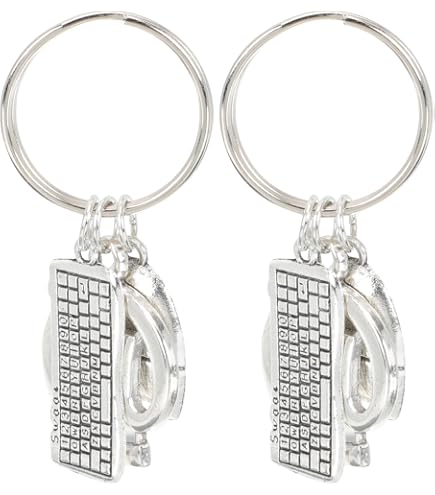 Portachiavi Quadrato In Acciaio Inox ARFUKA – Ciondolo Minimal, Anello Resistente, Antiruggine - 2