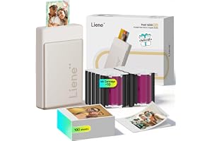 Liene Pearl N200 Pro Plus Packet – Tragbarer Mini-Fotodrucker mit Farbsublimation, inkl. e