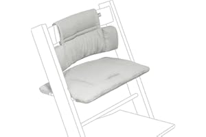 STOKKE Tripp Trapp Cuscino Classic, Nordic Grey - Da aggiungere alla sedia e al seggiolone Tripp Trapp per Supporto e Comfort - Lavabile in lavatrice - Per tutte le Sedie Tripp Trapp