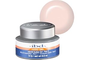 IBD Gel Duro - LED/UV Gel Constructor Rosa V, 1 pack (1 x 14 g) - MADE IN USA - Construcción de uñas en casa - sin citas y salones de uñas ruidosos