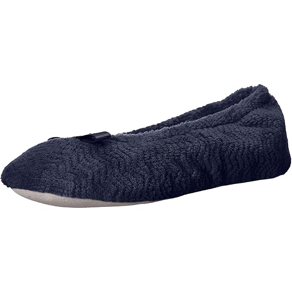 Chaussons Ballerines Femme Isotoner – Micro-éponge Douce, Semelle Antidérapante, Taille 37/38 - 12
