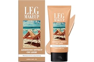 SHENGQIALUN Leg Full Coverage Concealer Waterproof, Tattoo Cover Up No Transfer Body Makeup, Body Coverage Perfector Bruise&Scar &Veins Concealer With Airbrush Finish, All Skin Tones​