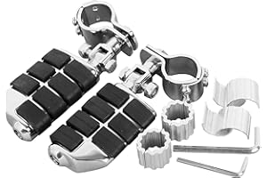 TCMT Highway Fußrasten verstellbar 25 mm 30 mm 35 mm Highway Fußrasten Passend für Harley Sportster Honda Shadow 600 VT600 GoldWing GL1800 2001–2011 VT750 Shadow VT1100 VTX1300 VF750