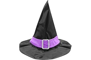 W WIDMANN MILANO Party Fashion - Cappello da strega con nastro e fibbia, per bambini, fiabe, carnevale, Halloween