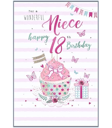 White Cotton Cards Geburtstagskarte – Handgefertigt Mit Glitzer, 16 X 16 Cm