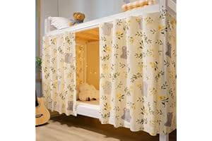 LONTG Bettvorhang Hochbett Kinder Etagenbett Vorhang Bettvorhänge Schlafzimmer Betthimmel Mädchen Jungen Bettzelt Schlafsaal Bett Vorhänge Cartoon Schlafzelt Kinderzimmer Bett Zelt Umrandung 2x1.15m (LxH)