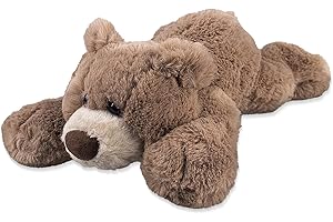 Sudwasi Plush Pillow,30cm Bear Stuffed Animal,Cute Teddy Bear Plush Toy,Cute Bear Plush for Anxiety,Relieve Stress Bear Plush Pillow,Birthday Gifts for Adults Boys Girls Fans(Brown Bear)