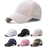 OCTERING Baseball Cap Unisex Baumwolle Baseball Mützen Reine Farbe Baseboard Baseballkappe