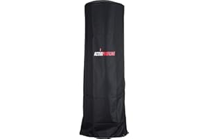 Activa Abdeckhaube für Flammenheizer Edelstahl, Schwarz