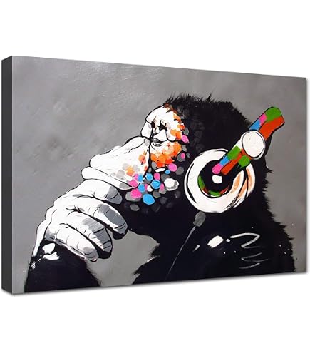 Póster De Arte Urbano Estilo Banksy 'Pulp Ficción Banana' Enmarcado | 4 Tamaños Disponibles