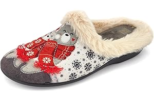 JOMIX Damskie kapcie zimowe ciepłe futrzane kapcie domowe