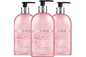 Baylis & Harding Signature Peony, Lychee, Vanilla Hand Wash 500ml (Pack of 3) - Vegan Friendly