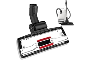 TOSAVGA Brosse d'aspirateur pour Miele Série C3 Complete C3 Compact – EcoLine Plus, Brosse Aspirateur Universel pour Miele Tubes de 35 mm pour S1 2 4 5 6 S8 avec Dispositif de Verrouillage et de Stationnement