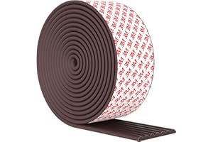 YICHYAYA Kantenschutz, 5M Weichem extra Breit Schaumstoff Kantenschutz für Möbel Kantenschutz Baby Sicherheit Kindersicherheit Kinderschutz Stoßschutz für scharfe Kanten Tisch Möbel, braun