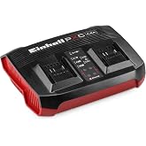 Orijinal Einhell Şarj Cihazı Power X-Change &Ccedil;ift Şarj Cihazı 4 Ah Power X-Change (18 V, 2 x 18 V ak&uuml;lerin eş zamanlı şarj edi