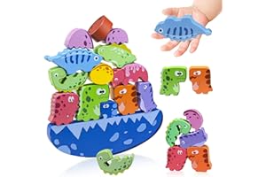 Galerie SV Gioco Legno,Animali Giocattolo per Bambini,Gioco Equilibrio Bambini,Giochi in Legno per Bambini 3 4 5 6 anni，Blocchi Costruzioni Bambini