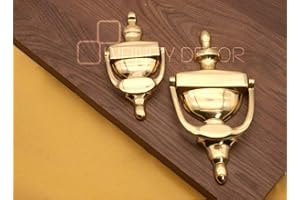 INFINITY DECOR Heurtoir de porte style urne victorien en UPVC - Laiton poli - 150 mm