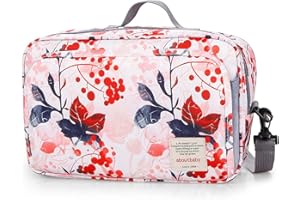 SONARIN Borsa Organizer per Passeggino,Organizzatore Universale per Passeggino,con portabicchieri, 2 ganci per carrozzina,usato come borsa da trasporto,universale per tutti i passeggini(Rosa)