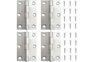 ROELLGS 4 pieces of 3 inches (76 mm) fireproof (class 13) door hinges, ball bearing door hinges, used to strengthen hard materials such as doors, cabinets, wooden boxes, etc.