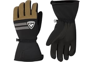 Rossignol - Gants De Ski Perf pour Homme - Gants Thermiques d'hiver pour Le Ski Alpin, Le Ski Et Le Snowboard, À Séchage Rapide avec Sangles Réglables Et Revêtement Hydrofuge, Vert/Bleu Marine