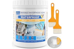 STARTSO WORLD Sellador Líquido Impermeable 1KG, Revestimiento Impermeable | Impermeabilizante Transparente para Interior y Exterior | Antifugas para Baño, Cocina, Techo, Pared, Terraza y Balcón