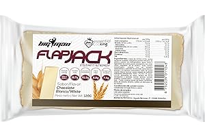 PROFESIONAL NUTRITION PRODUCTS BIG MAN BigMan | FlapJack 12 Unidades 120g | Barritas de Avena Natural | Barrita de Alta Carga de Carbohidratos | Extra de Calorias Deporte Resistencia (Chocolate Blanco)