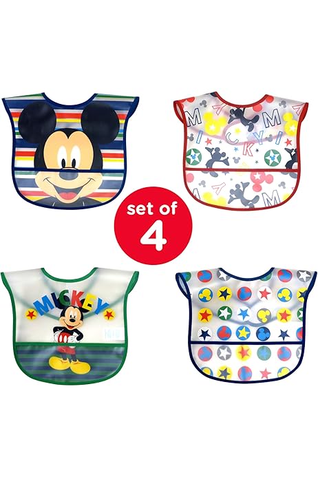 Bavoir Bebe Minnie Mouse Deluxe Attrape Miettes Amazon Fr Bebes Puericulture