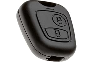 BARAC Carcasa de Llave del Coche Compatible con Peugeot 107 207 307 406 408 607 y Citroen C1 C2 C3 C4 C5 Xsara Picasso Berlingo, Sin Espadín SX9, 2 Botones, Sin Tornillo