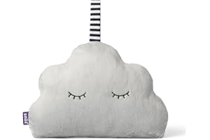 SnuzCloud 3-in-1 White Noise Machine - Baby Sleep Aid with Soothing Pink Noise and Sensory Lights, Newborn Essential for The Cot, Crib, and More, Adjustable Volume, Lightweight and Portable