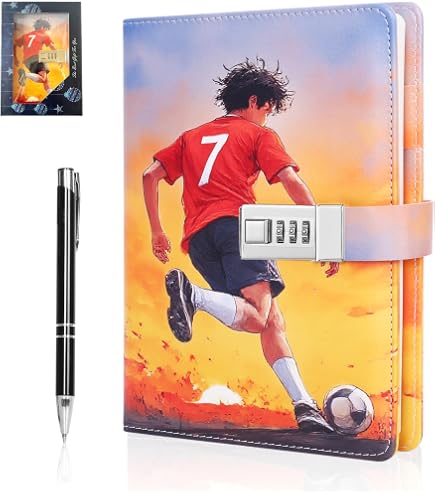 Seven Journal Secret AC Milan Avec Cadenas – Coffret Cadeau Inclus – Carnet Officiel Pour Enfant Et Fan De Football