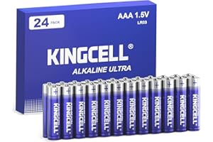 KINGCELL AAA Batteries 24 Pack, Alkaline Triple AAA Batteries High-Performance AAA Batteries with Ultra Long-Lasting Power for Household Device