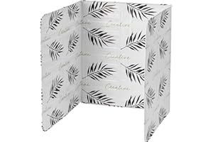 Culnflun Protector contra salpicaduras de estufa de gas, papel de aluminio, para cocina, multiusos, plegable, resistente a altas temperaturas (blanco)