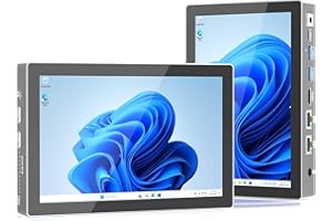 HEIGAOLAPC Mini PC, Alder Lake-N100 Mini Ordenador con Ventilador,Pantalla de 7" Firewall Micro Appliance 16GB RAM 512GB eMMC con 2 x 2.5G Ethernet Soporte AES NI para Red Doméstica Router Pfsense